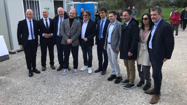 Ascoli Piceno, viceministro Bignami al cantiere ponte di Monticelli e palazzo Saladini: “Qui un esempio per tutti”